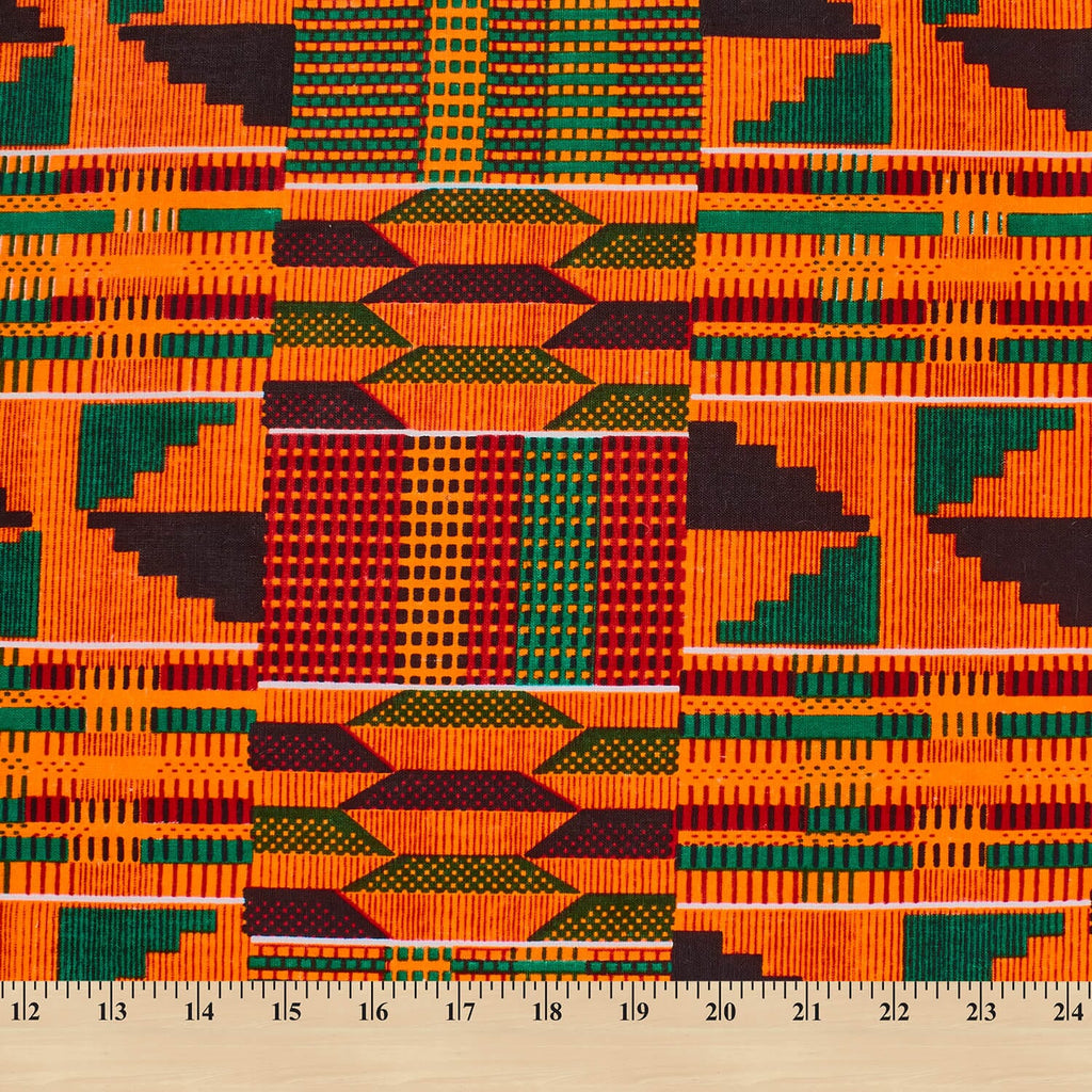 Sunrise Heritage Kente Cotton Fabric