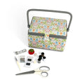 Vintage Floral Sewing Basket Kit