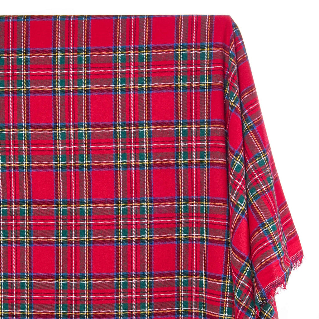 Royal Highland Red Tartan Brushed Cotton Flannel Fabric