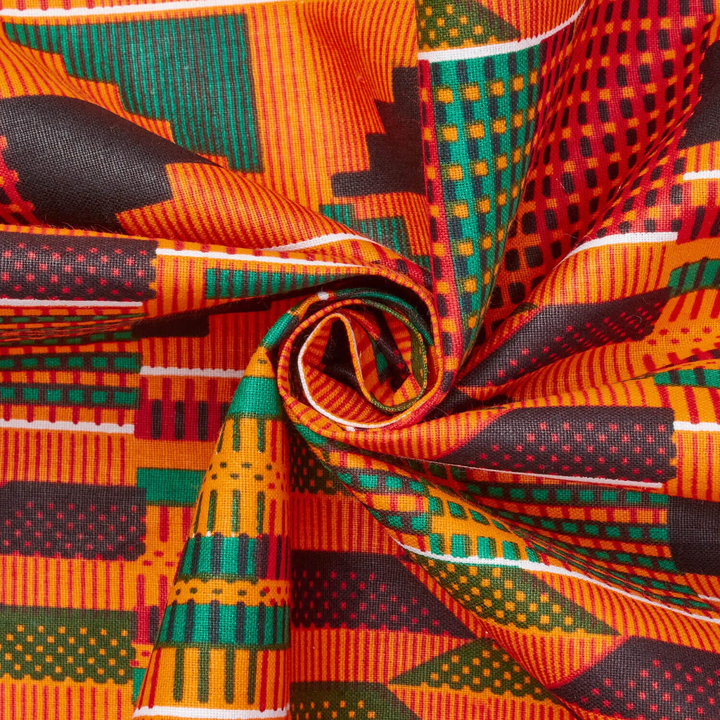 Sunrise Heritage Kente Cotton Fabric